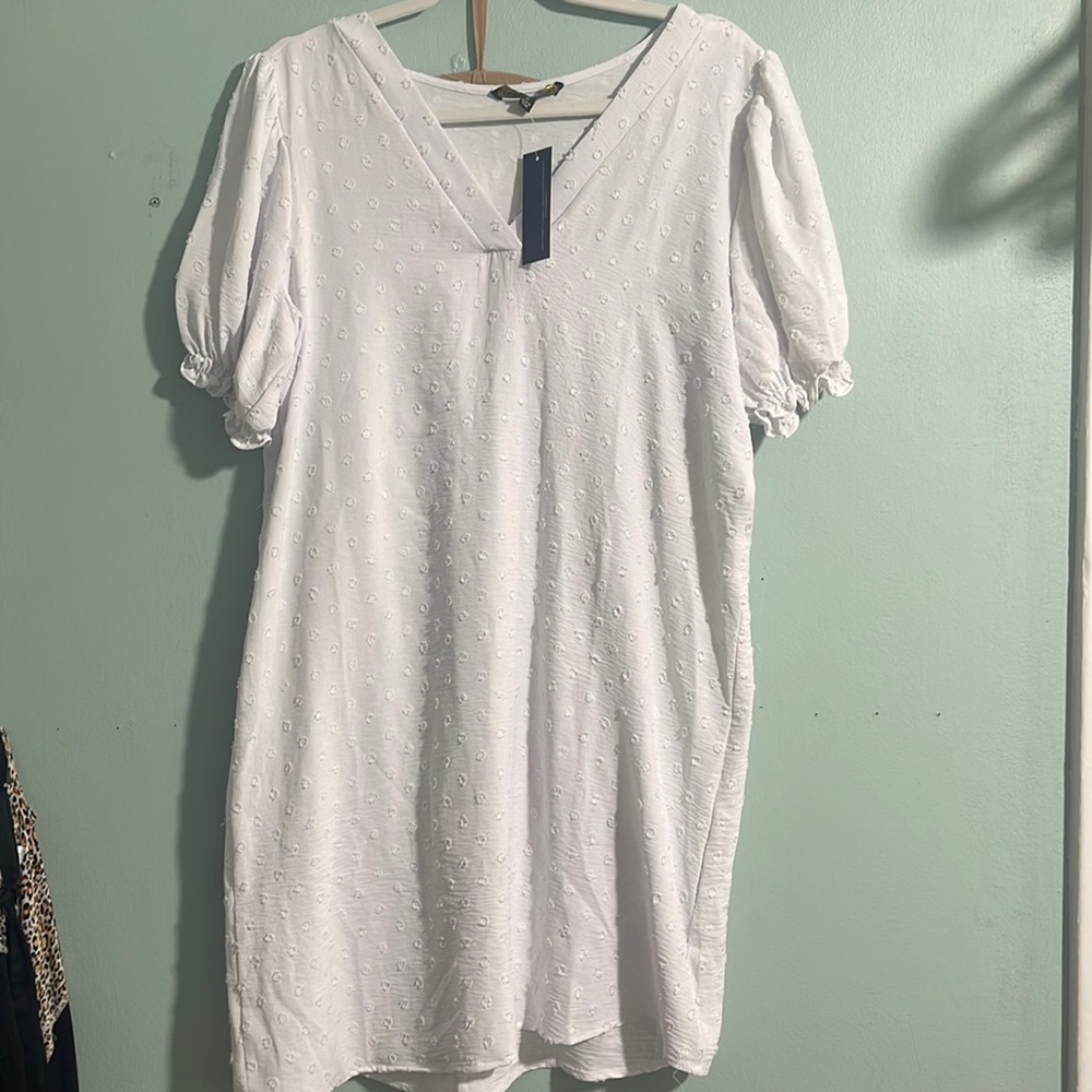 Size medium Womens white dress